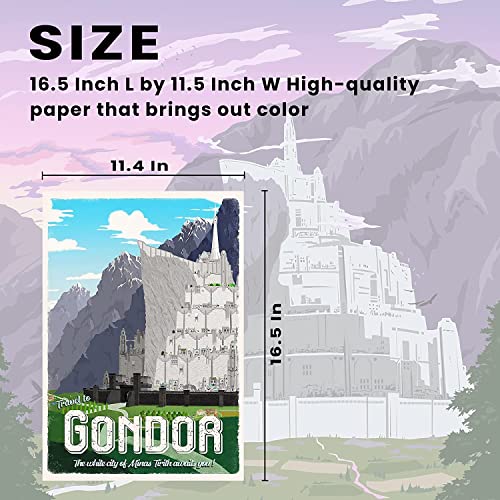 12pcs Travel Landscape Posters Wall Art Collage Kit Unframed Paper 11.2x16.5inch C77664