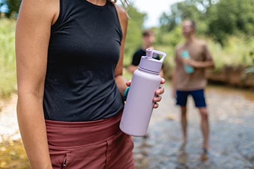 32oz Insulated Stainless Steel Water Bottle with Straw and Chug Lid E65778