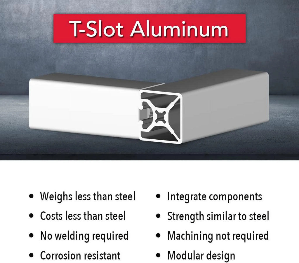 Aluminum 1.5" X 1.5" Single Channel Extrusion 48" Long Y853