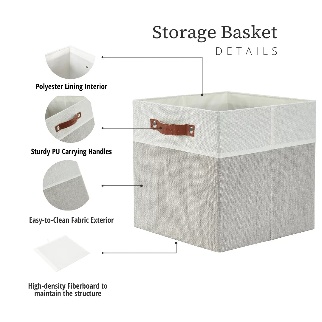 11 inch Storage Cubes Set of 4 Y60864