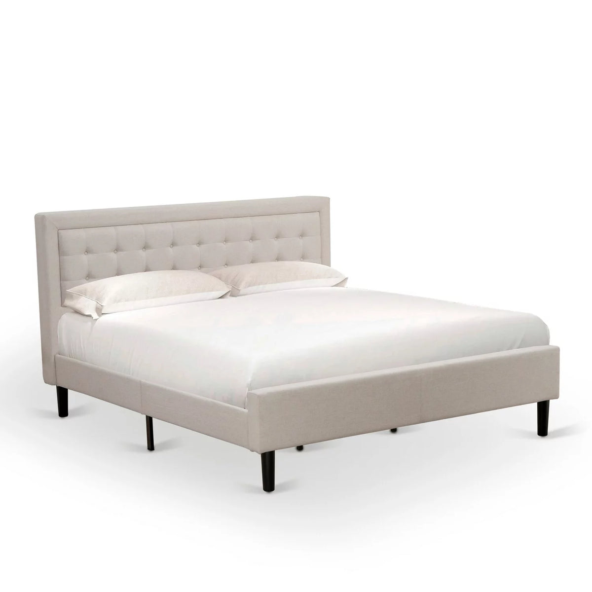 2-piece King Bedroom Set in Beige/Walnut R14822