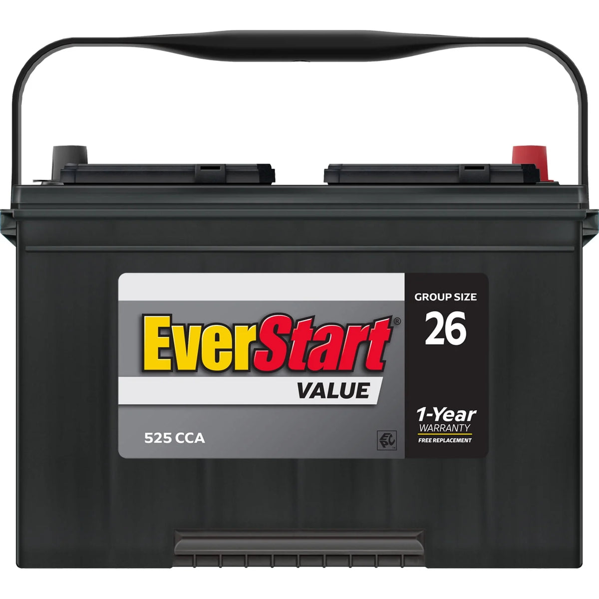 Lead Acid Automotive Battery Group Size 26 12 Volt 525 CCA O477922