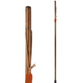 55" Pine Wood Walking Stick Trekking Pole, Brown Q888