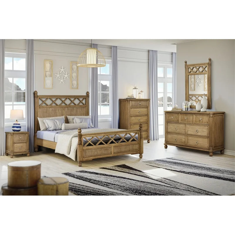 Queen Panel Bed V672
