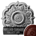 Hand-Painted Brushed Mahogany Ceiling Medallion N7227