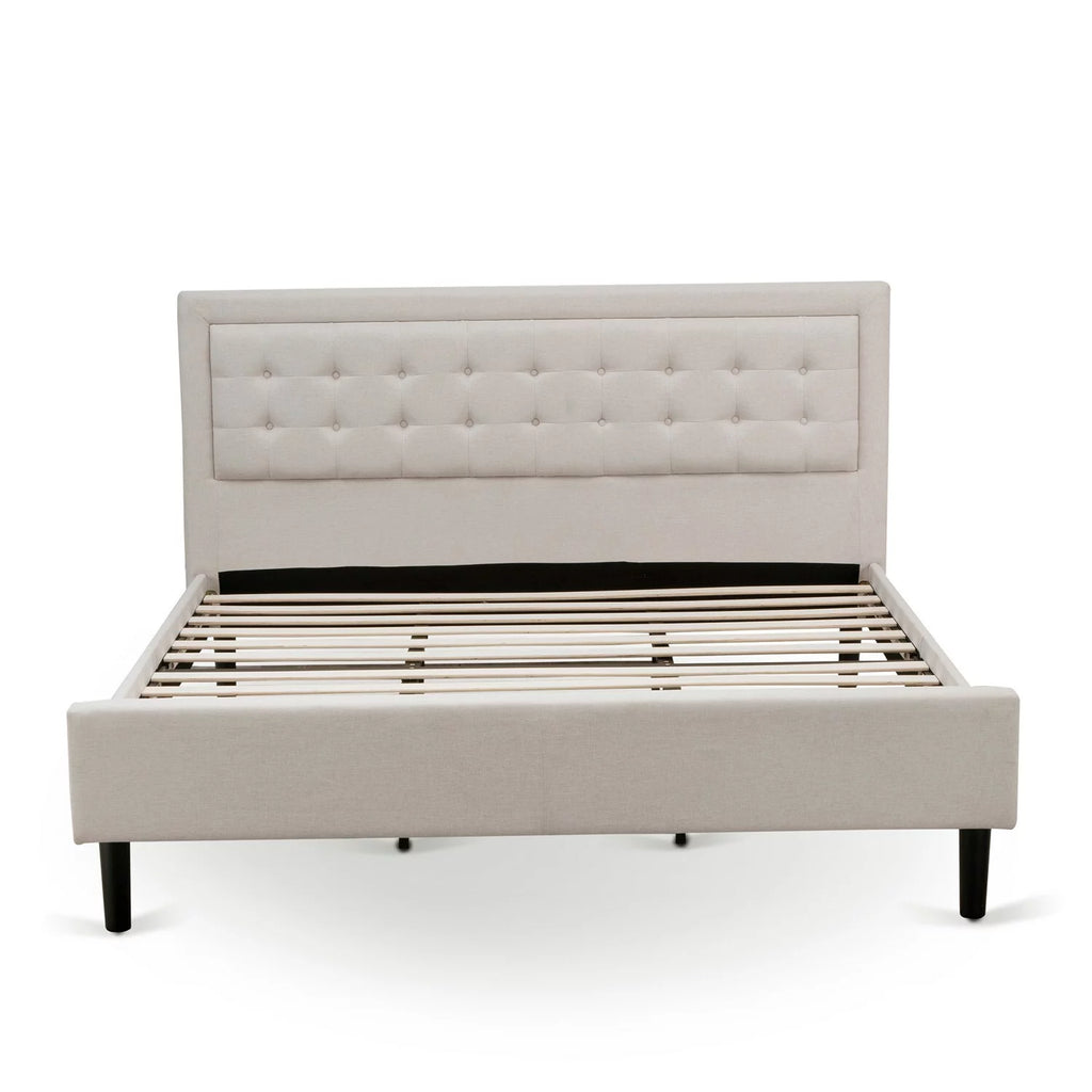 2-piece King Bedroom Set in Beige/Walnut R14822