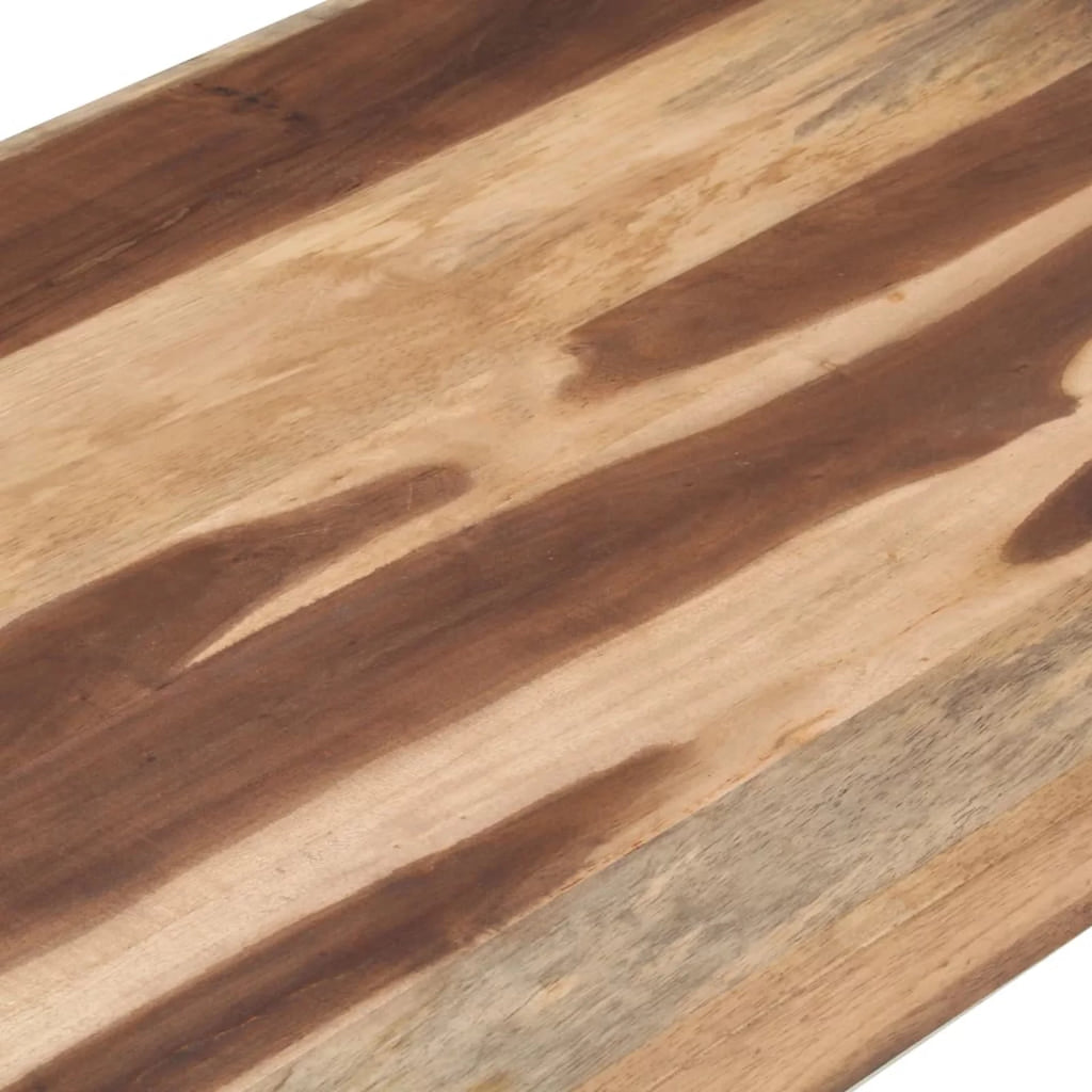 Acacia Wood Coffee Table with Steel Legs S71208