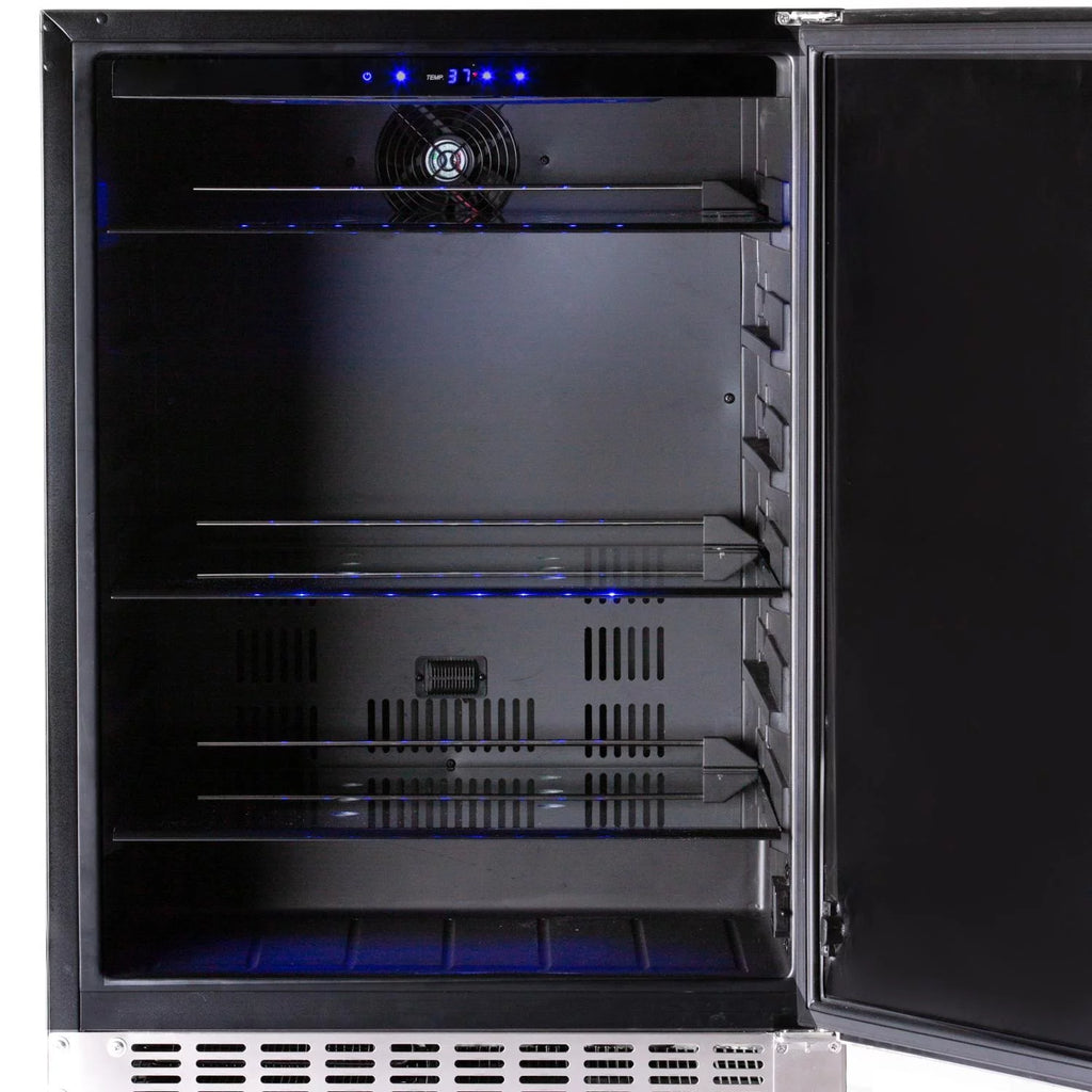 24-Inch 5.6 Cu. Ft. Compact Refrigerator Stainless Steel M6103