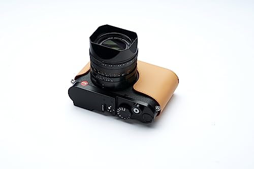 Handmade Genuine Leather Half Camera Case with Hand Strap U35649