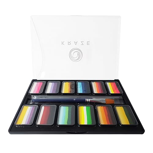 Water Activated Hypoallergenic Face Paint Palette Z361
