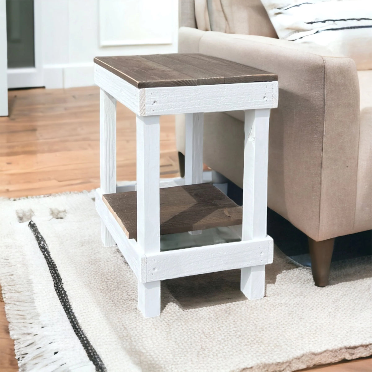 Reclaimed Wood Slim End Table K45571