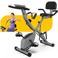 Folding Indoor Cycling Bike 330LB Capacity Magnetic Resistance T3687