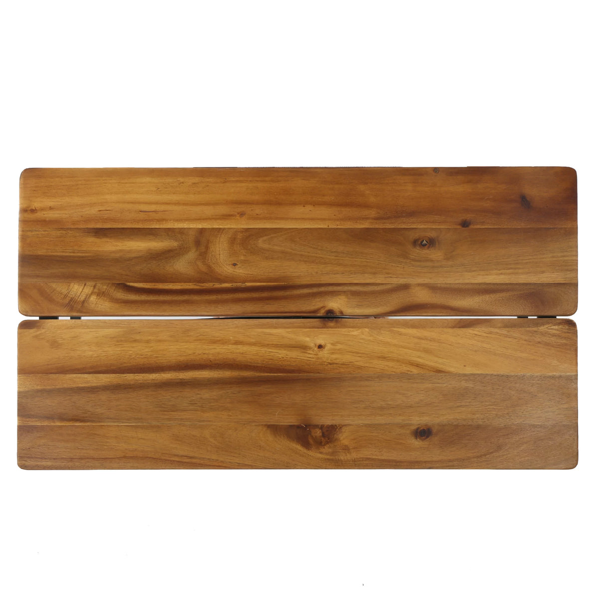 Acacia Wood Coffee Table with Iron Accents I954