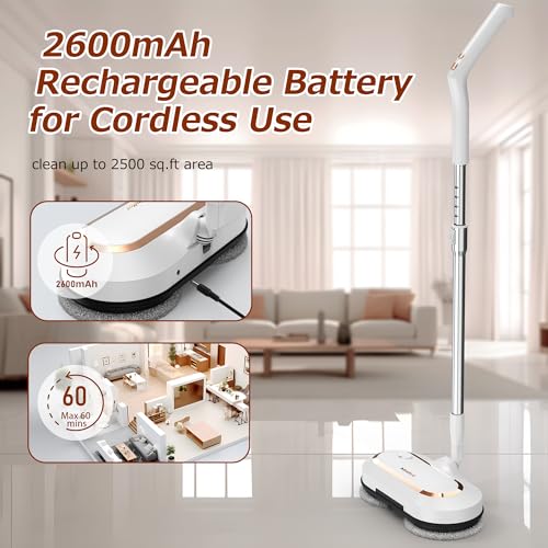 Cordless Electric Spin Mop with Sprayer N94209