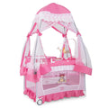 Portable 4 in 1 Baby Playard Crib with Changing Table Pink Z767841