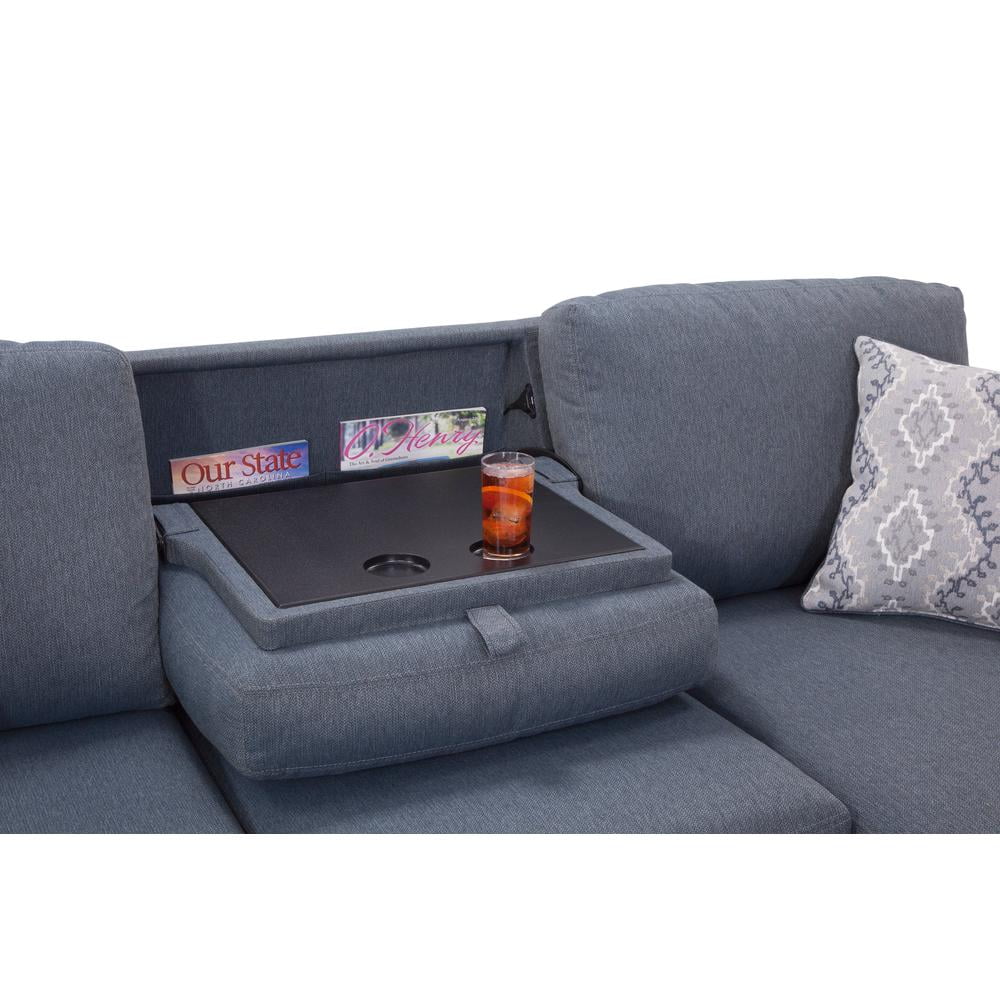 Sofa Chaise with Drop Down Table and USB G321