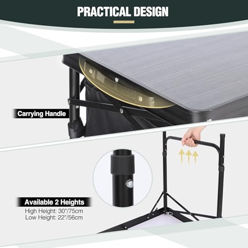 Lightweight Portable Camping Kitchen Table with Sink M624298