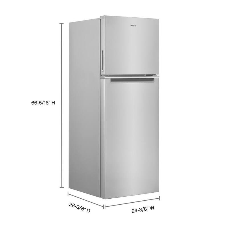 12.9 cu. ft. Top Freezer Refrigerator in Stainless Steel R812207