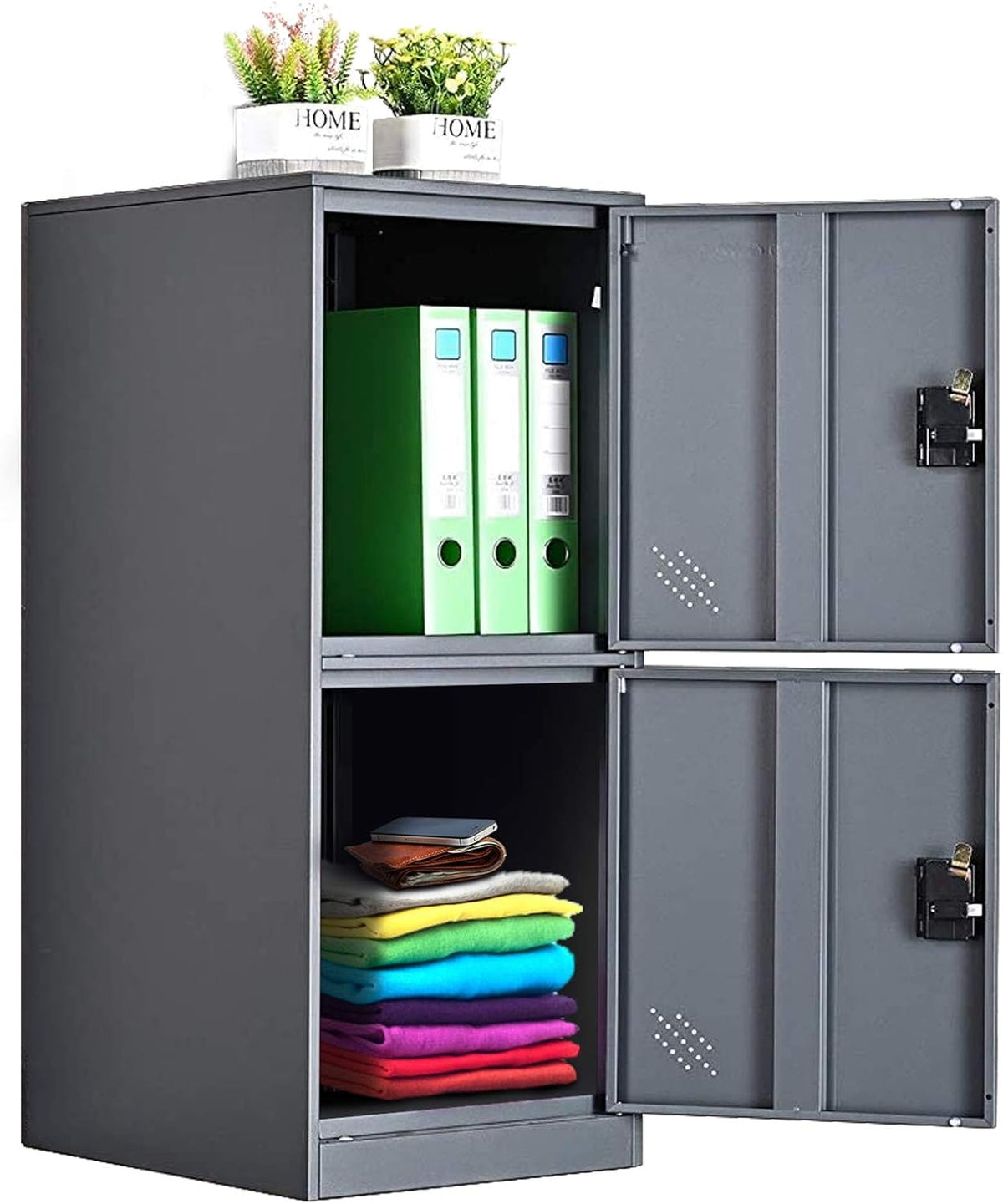 Vertical Single Tier Small Locker with Padlock Latch B711047