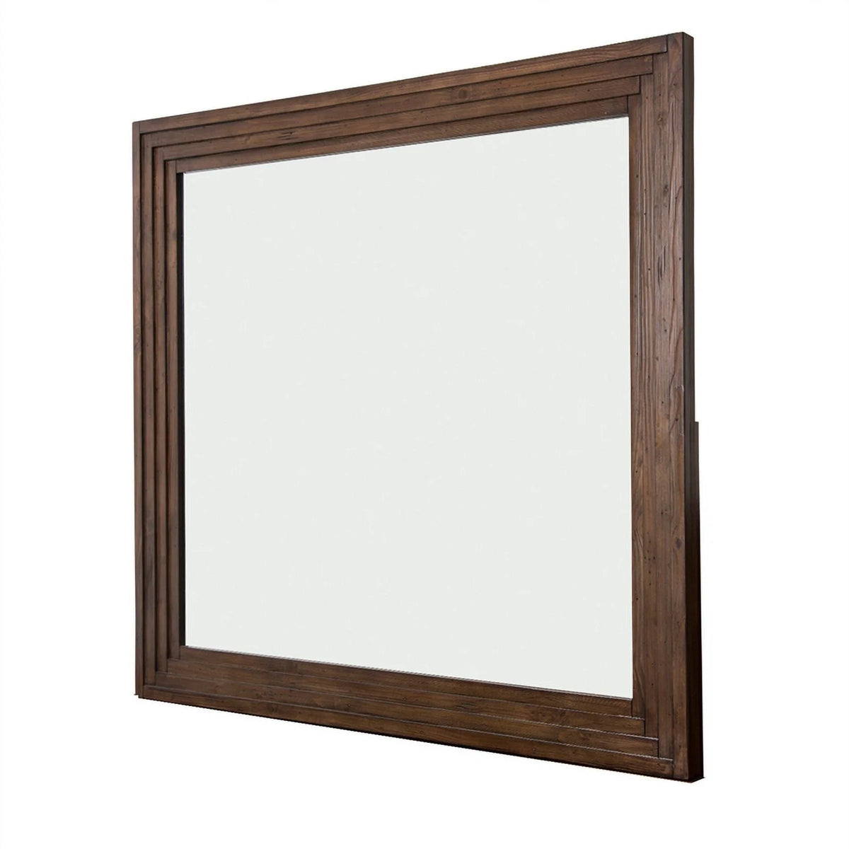 Rustic Brown Wood Dresser with Mirror M508