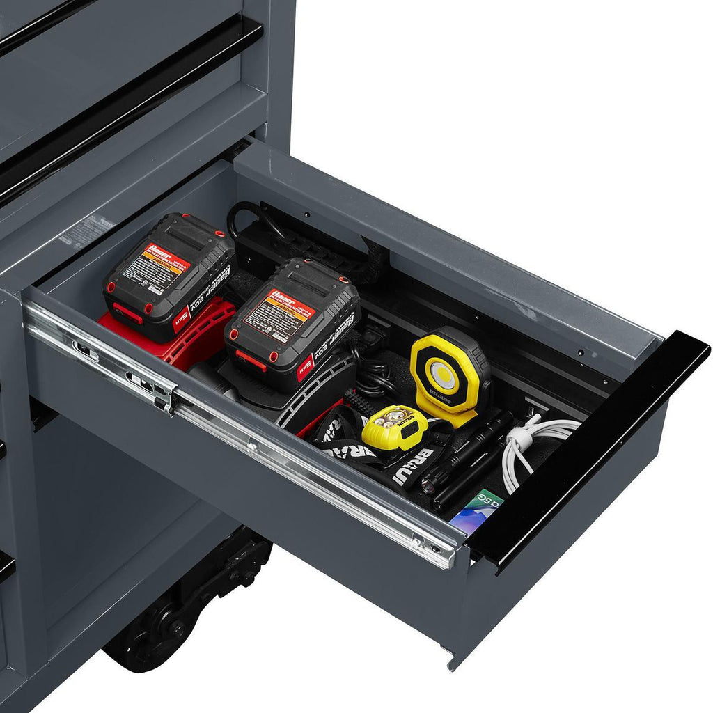 72 in. Triple-Bank Roll Cab, Slate Gray S30992