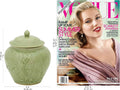 Green Floral Celadon Ceramic Jar J959056