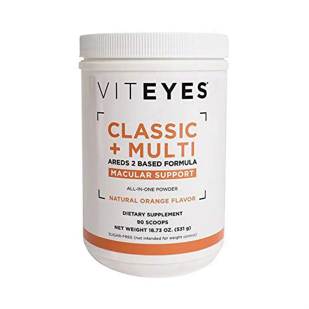 Natural Orange Flavor 90 Scoops Eye Health Multivitamin Powder O56493