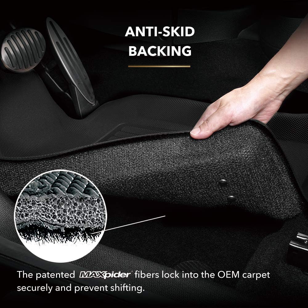 All-Weather Floor Mats Custom Fit Car Floor Liners Black G2715