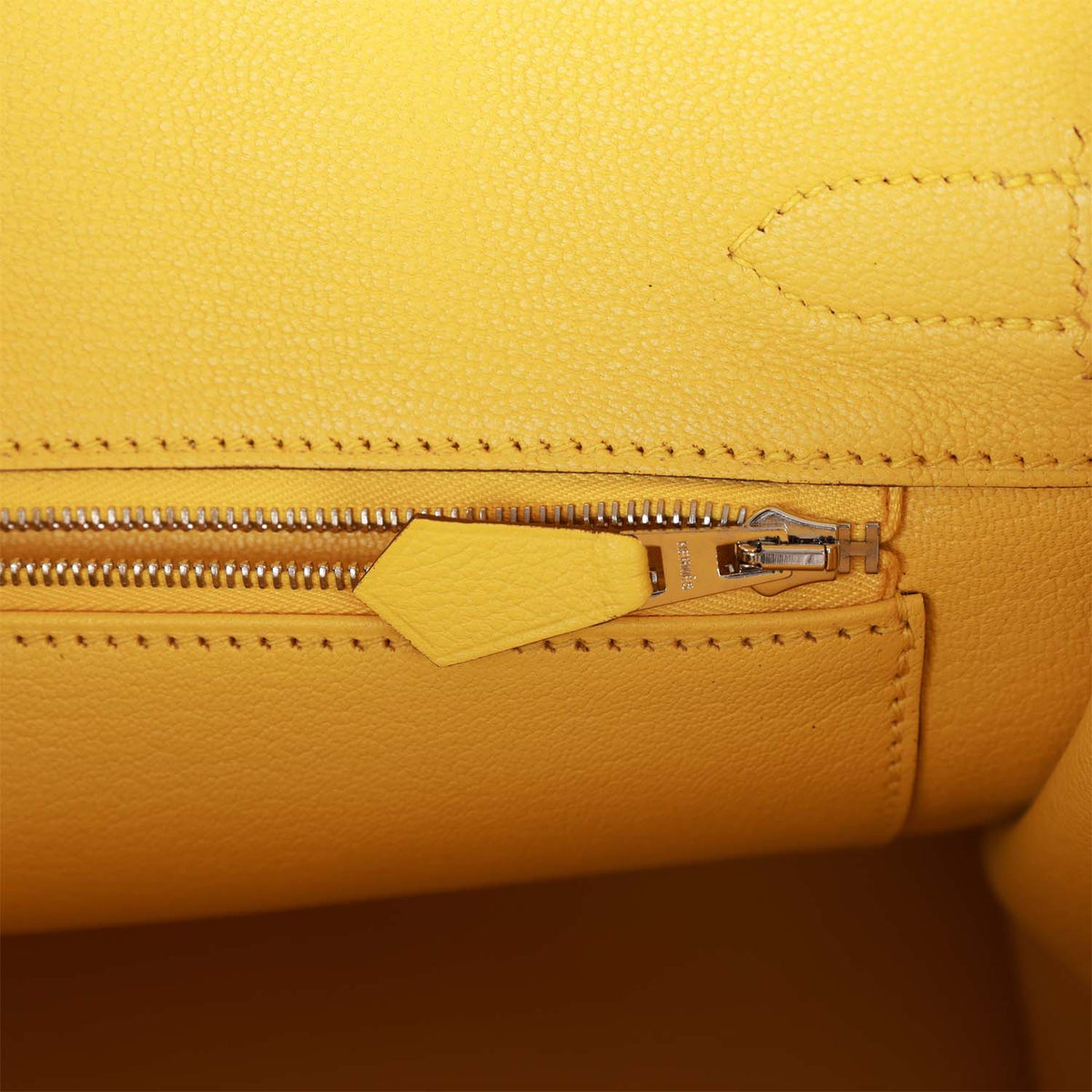 Birkin 30 Jaune de Naples Taurillon Novillo Palladium Hardware V543