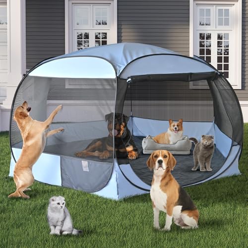 XLarge Popup Portable Dog House with Canopy Y99090