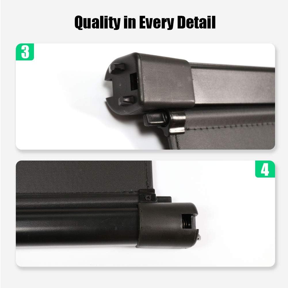 Black Retractable Cargo Cover B40751