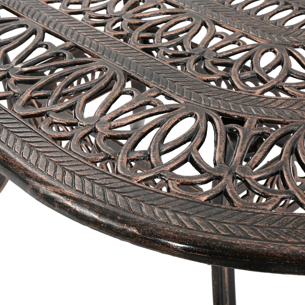 Oval Cast Aluminum Dining Table O271