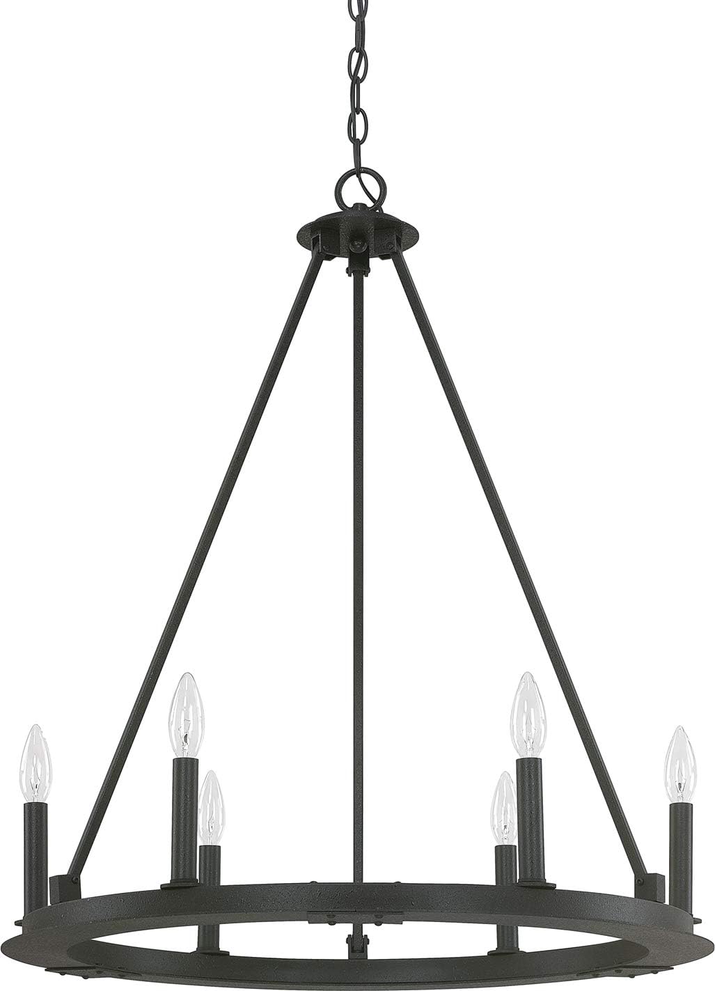 6-Light Candle Chandelier V5146