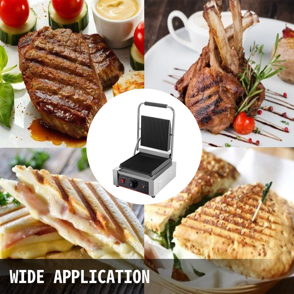110V 1800W Electric Non-Stick Panini Maker J818