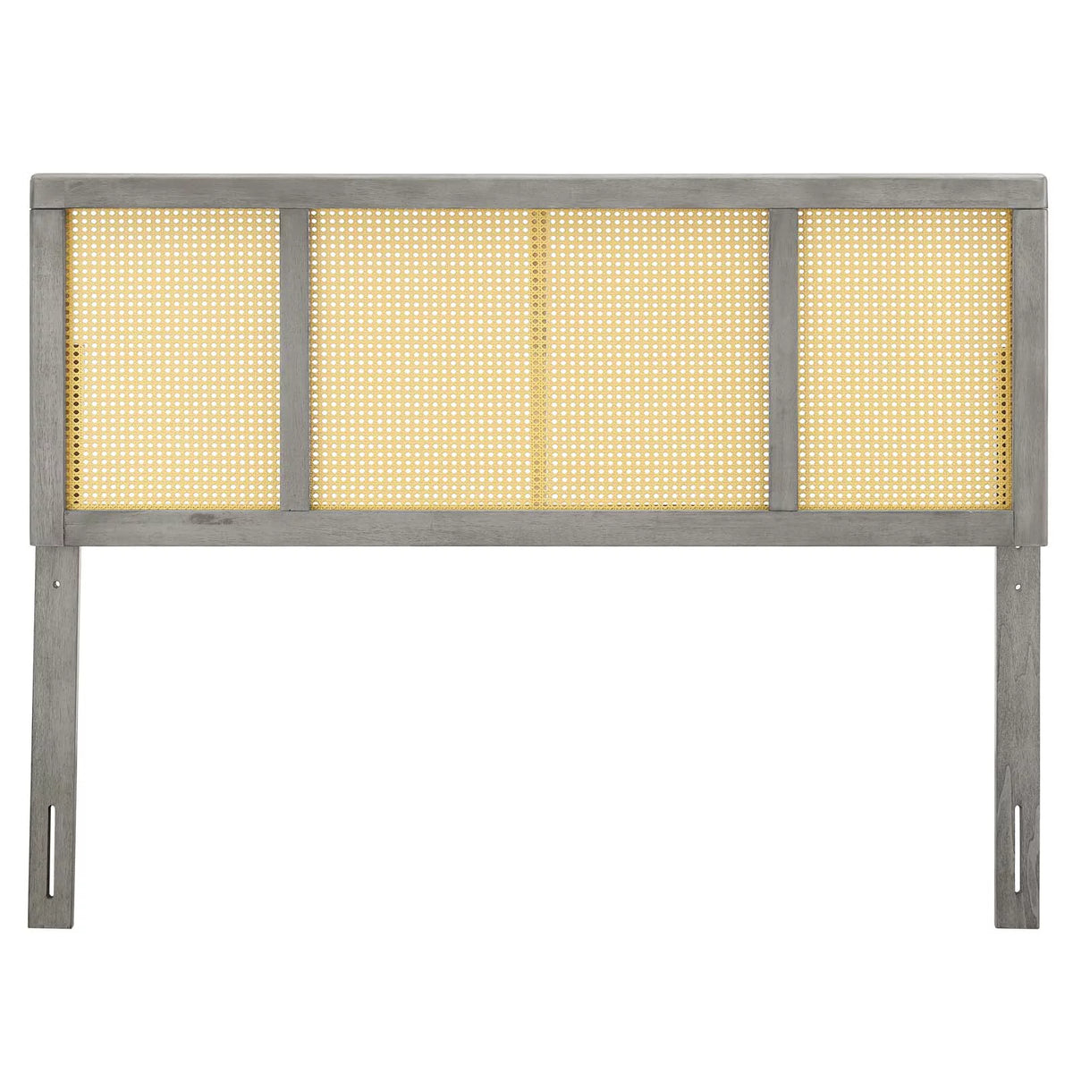Full Size Grey Wood Headboard X122664