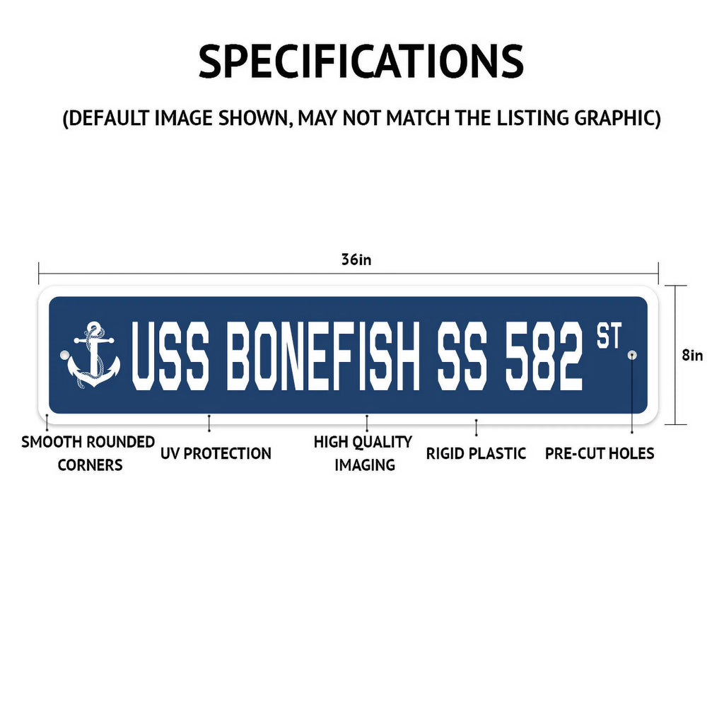 Navy Ship Street Sign E76280