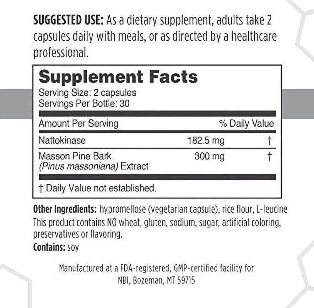 NattoPine 60ct Veggie Capsules H93474