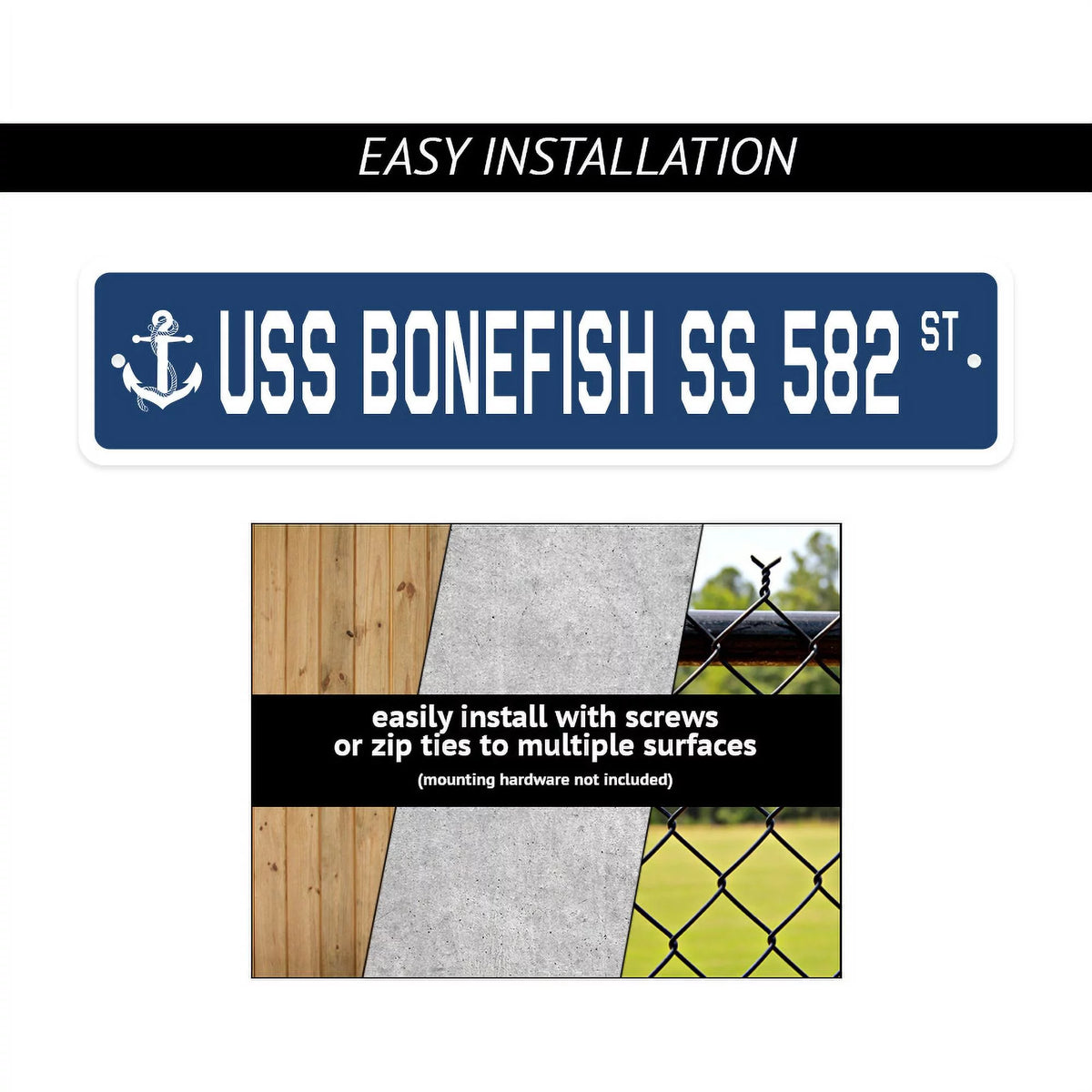 Navy Ship Street Sign E76280