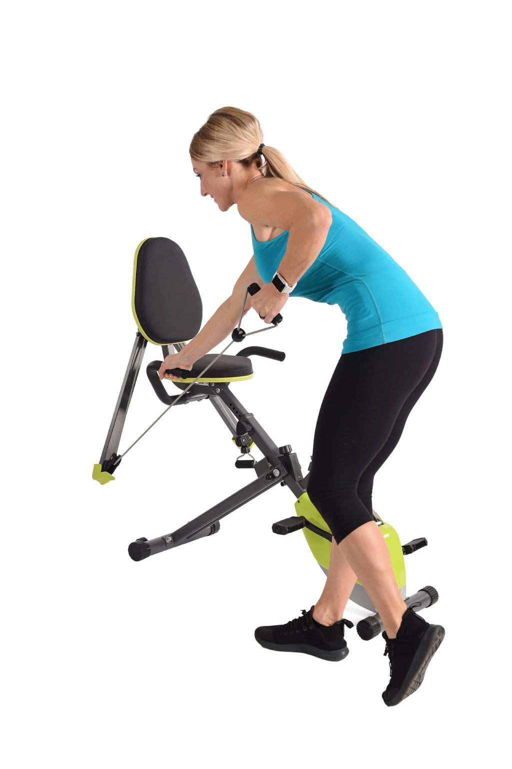 Upright Exercise Bike with Upper Body Resistance Arms N3373