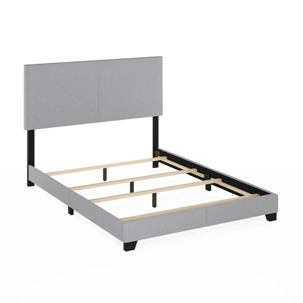 Black PU Leather Twin XL Upholstered Bed Frame M24118