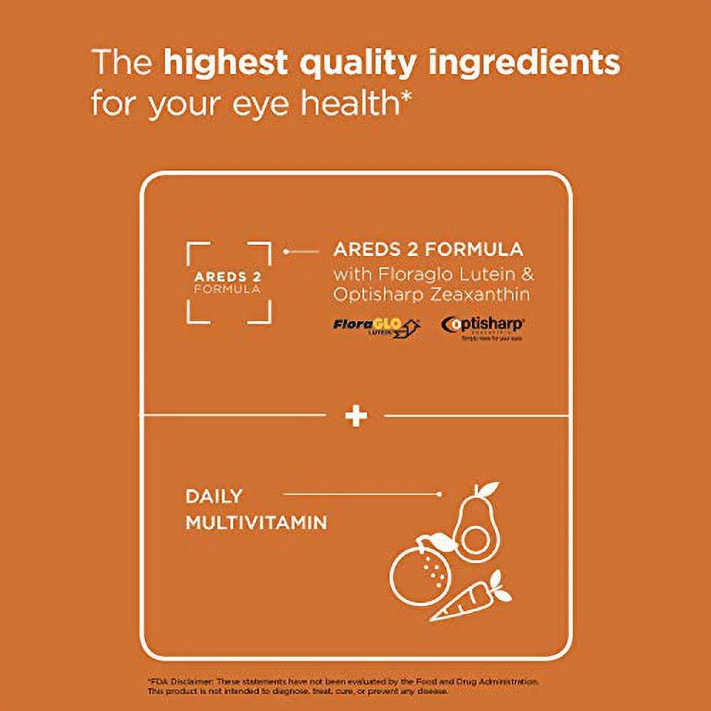 Natural Orange Flavor 90 Scoops Eye Health Multivitamin Powder O56493