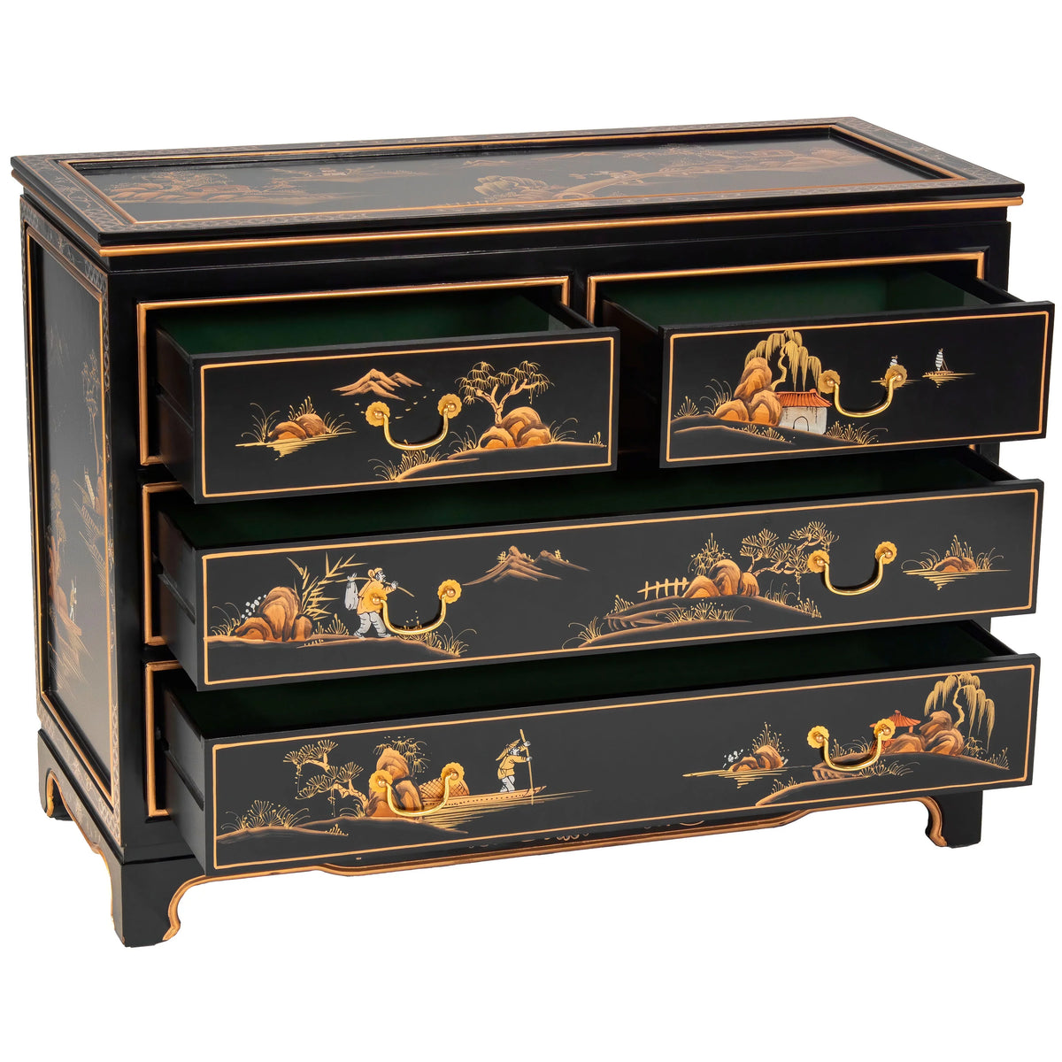 Black Lacquer Dresser Y179