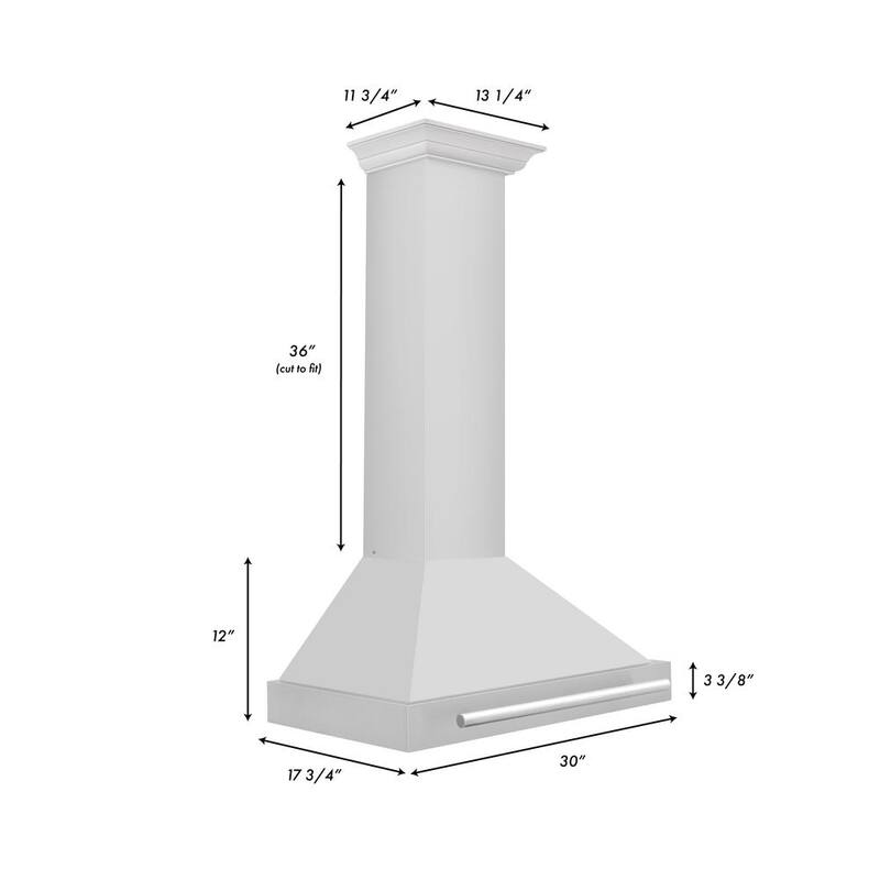 30 in. 400 CFM Stainless Steel Wall Mount Range Hood E514