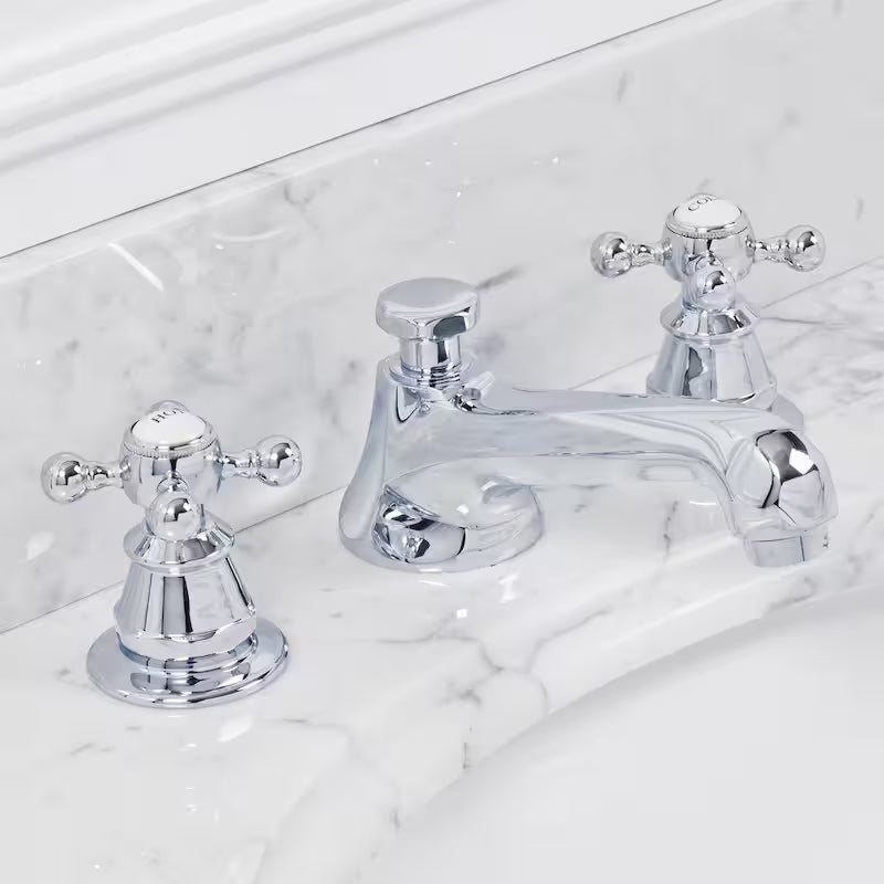 2-Handle Widespread Bathroom Faucet with Pop-Up Drain M749