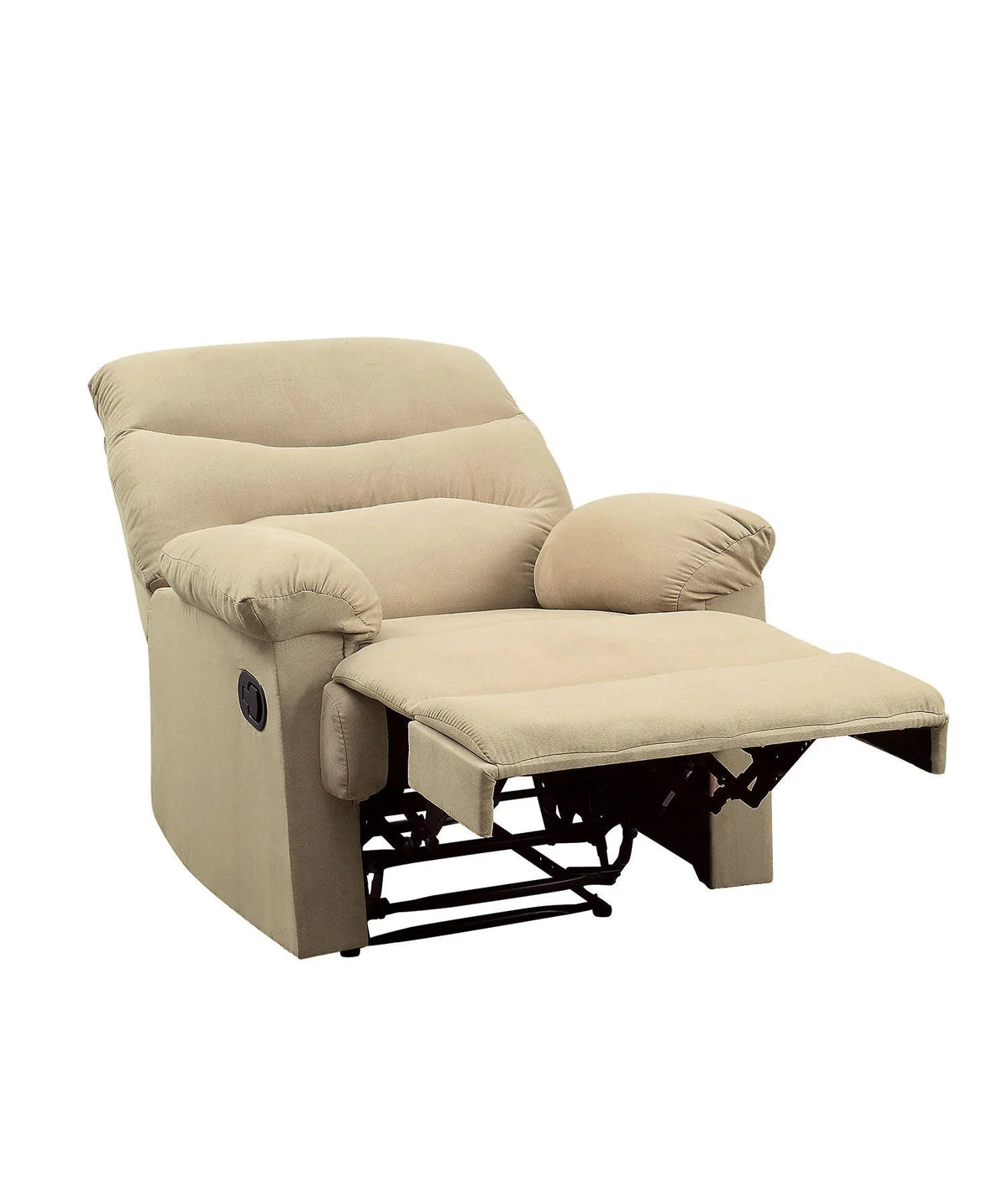 Beige Microfiber Recliner K6263