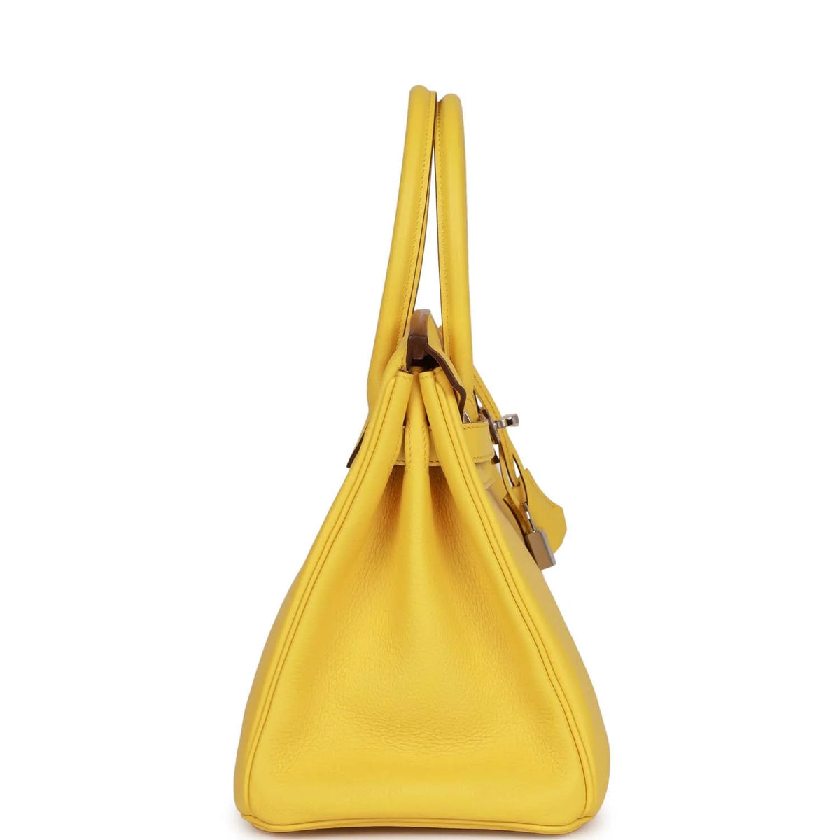 Birkin 30 Jaune de Naples Taurillon Novillo Palladium Hardware V543