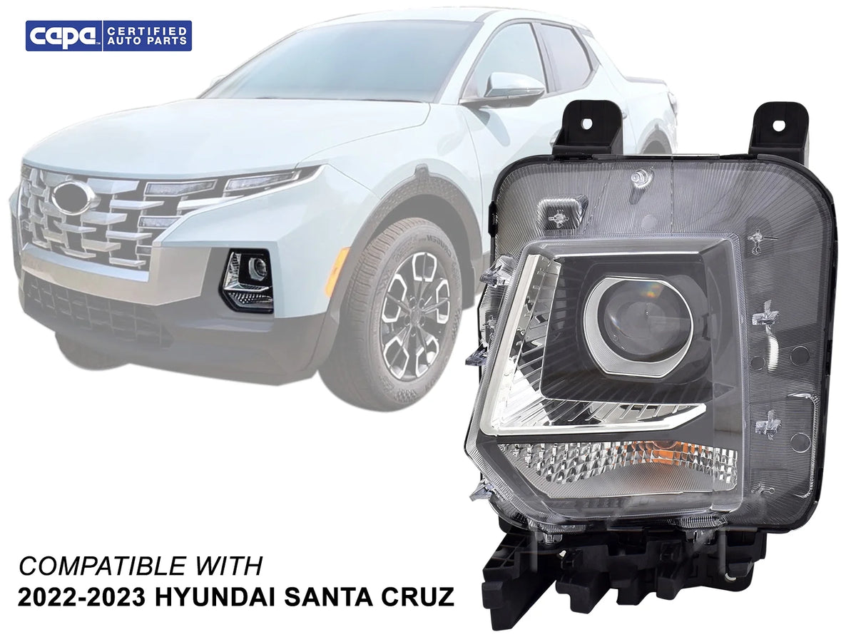 Replacement Head Lamp for Hyundai Santa Cruz Pick Up Driver Left Side E401