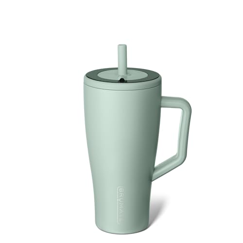 40 oz Stainless Steel Tumbler with Handle and Straw V49158