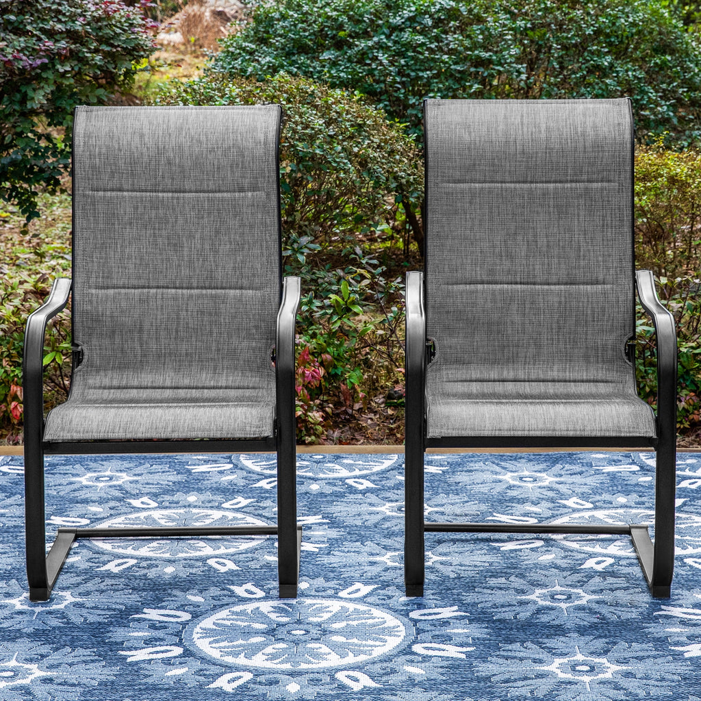 7 Pieces Outdoor Patio Dining Set with 6 Textilene Chairs and Extendable Dining Table T993