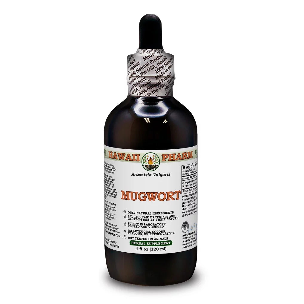 Mugwort Dry Herb Alcohol-Free Liquid Extract Glycerite 4 Fl.Oz X32391